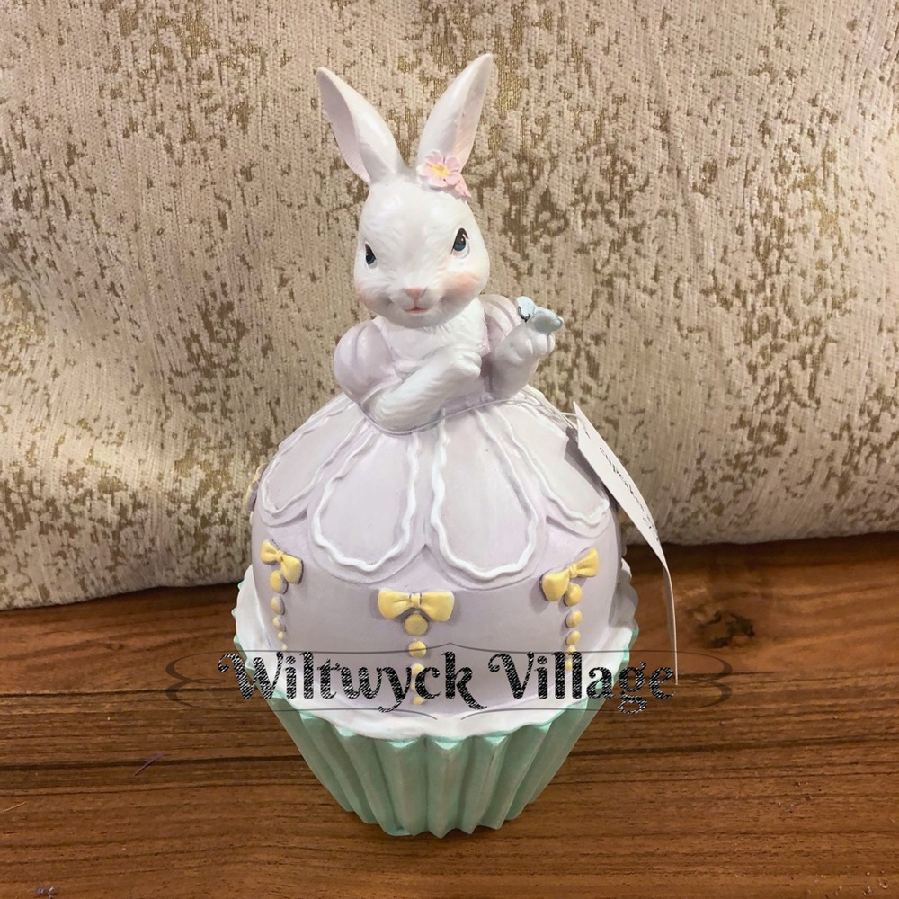 Bunny Rabbit Pastel Cupcake Figure by Cupcakes and Cashmere